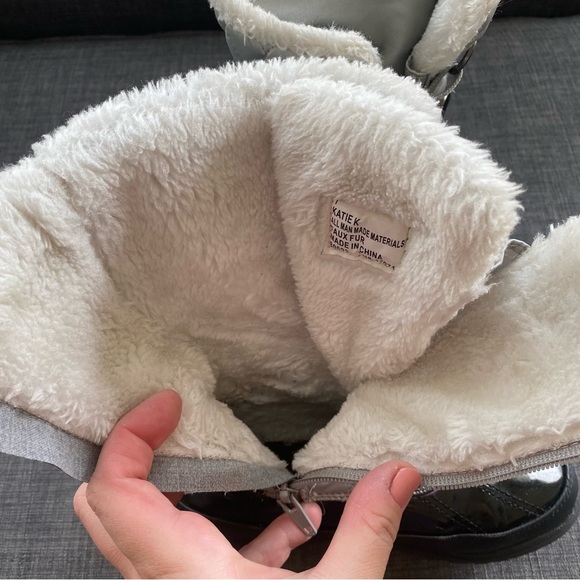 WINTER SNOW BOOT SPORTO Waterproof QUILTED FUAX FUR LINED Boots - Picture 7 of 11